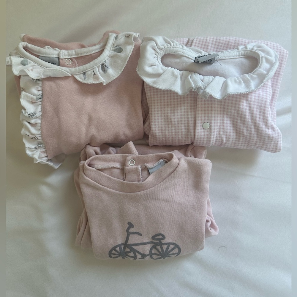3- Pack Baby Girl Pajamas- 100% COTTON-